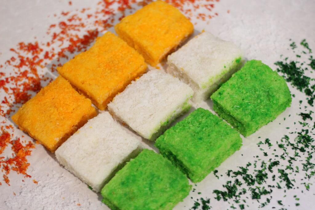 Independence Day Special Tempting Tiranga Mithai Recipe