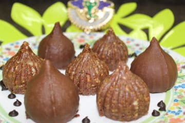 Choco Nuts & Choco Dip Modak Recipe