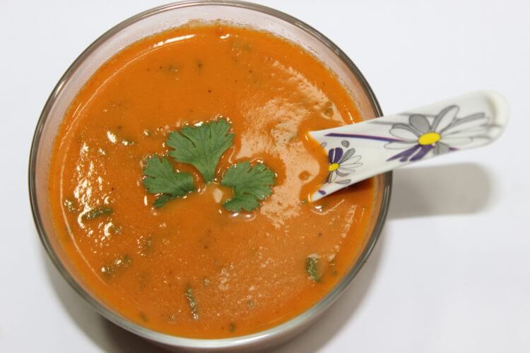 Tomato Coriander Shorba Recipe- Simply Refreshing