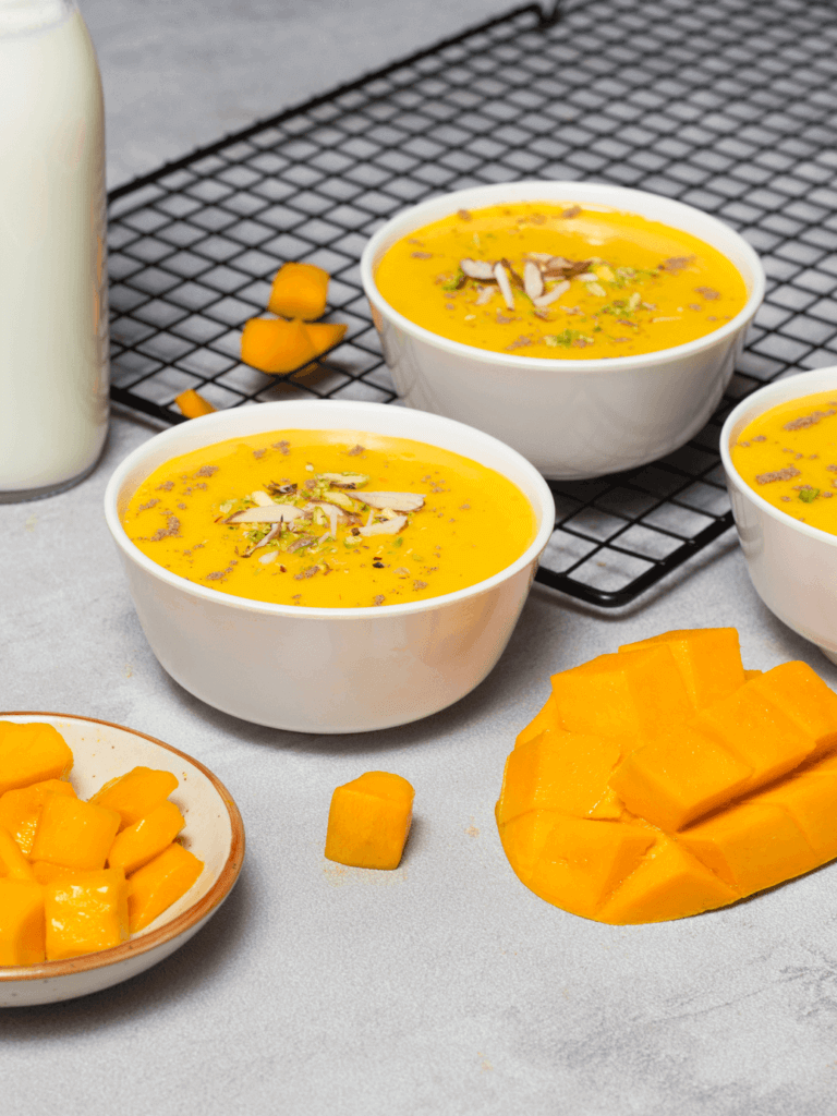 mango custard recipe