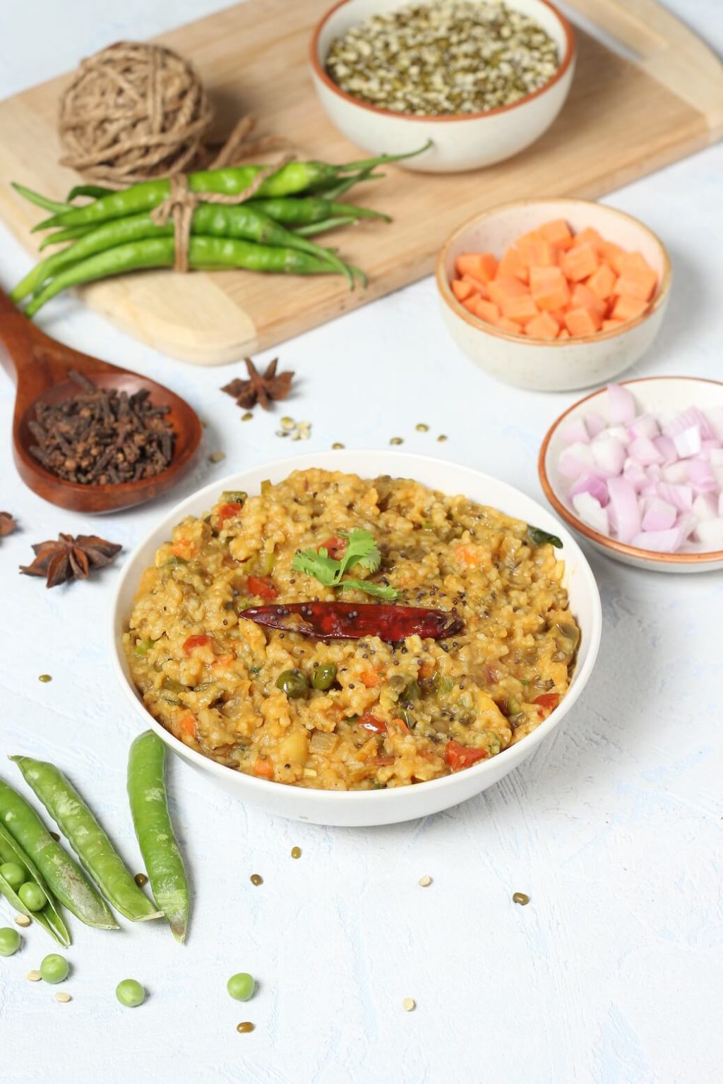 Moong Dal Tadka Khichdi Recipe - How To Make Dal Khichdi