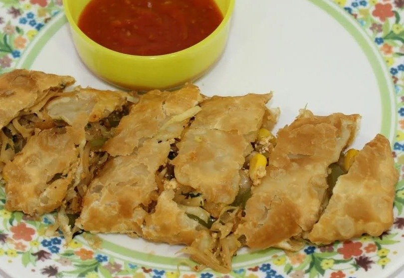 Chinese Veg Spring Roll Recipe (Homemade Wrap) | Cooking with Siddhi